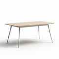 Eettafel van hout en metaal 150 x 75 x 75cm voor eetruimtes