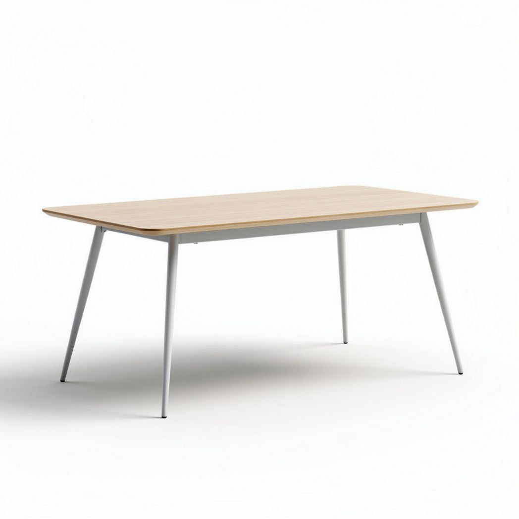 Eettafel van hout en metaal 150 x 75 x 75cm voor eetruimtes