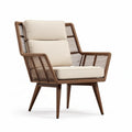 stoel van rattan in beige met kussen afmetingen 80 x 70 x 90cm
